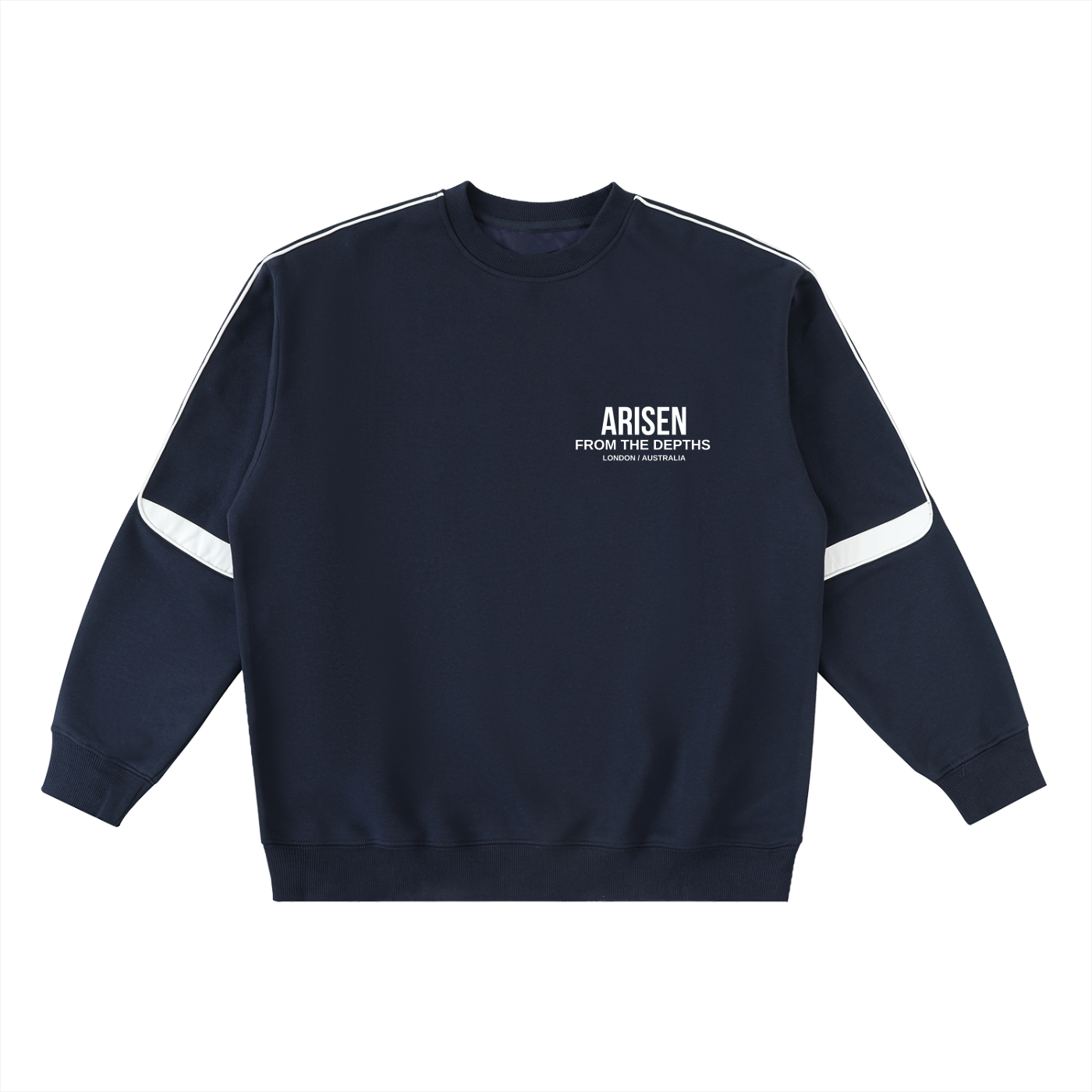 ARISEN™ Crewneck Taped Sweatshirt (Onyx Black)