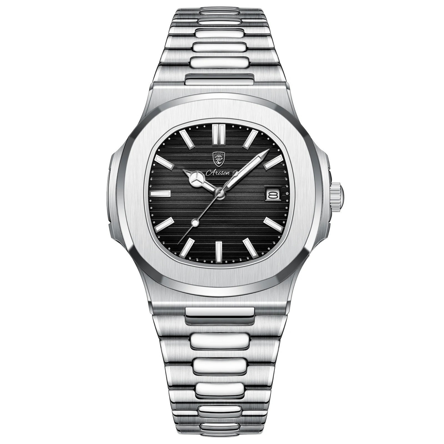 ARISEN™ Obsidian (Silver Case / Black Dial)