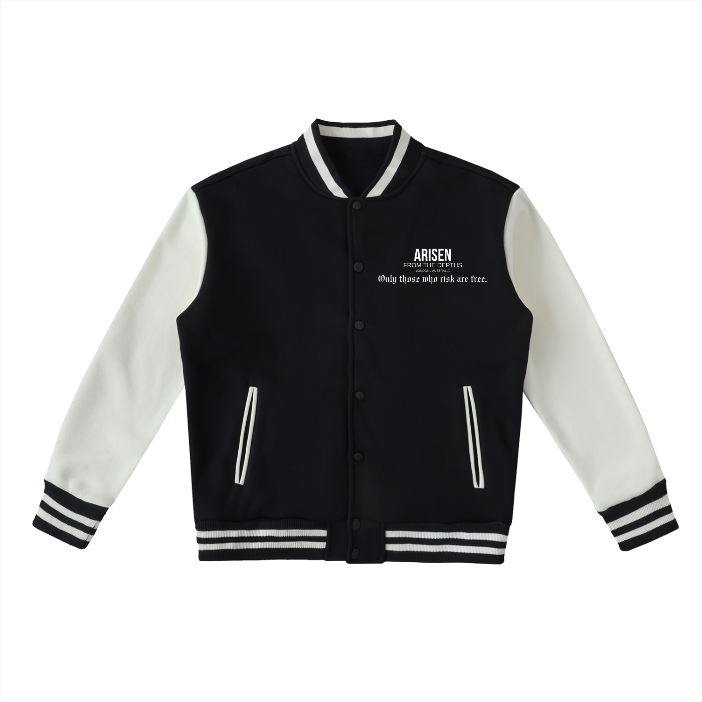 ARISEN™ Two-Tone Fleeced Varsity Jacket