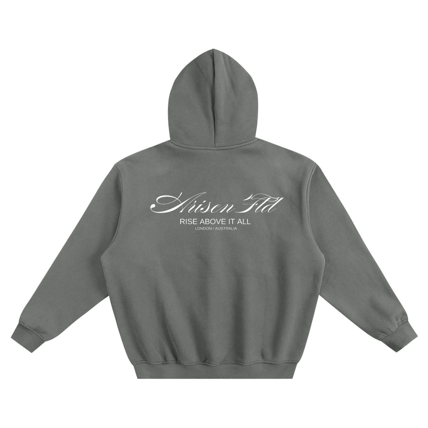 ARISEN™ Fleeced Boxy Hoodie (Onyx Black)