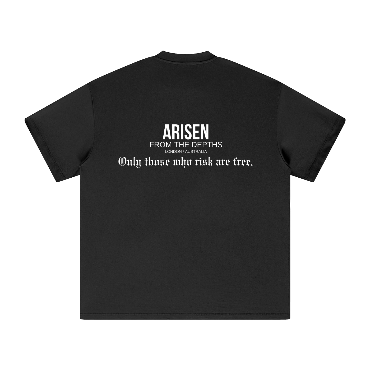 ARISEN™ Heavyweight Earth Tone T-Shirt (Onyx Black)