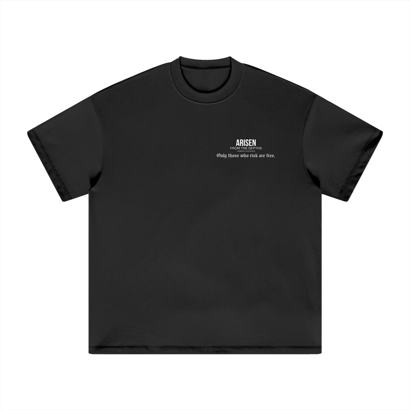 ARISEN™ Heavyweight Earth Tone T-Shirt (Onyx Black)