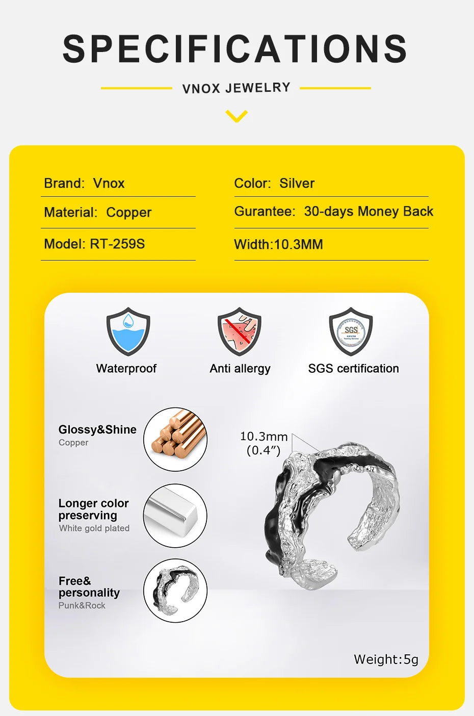 ARISEN™ Molten Ring (Silver)