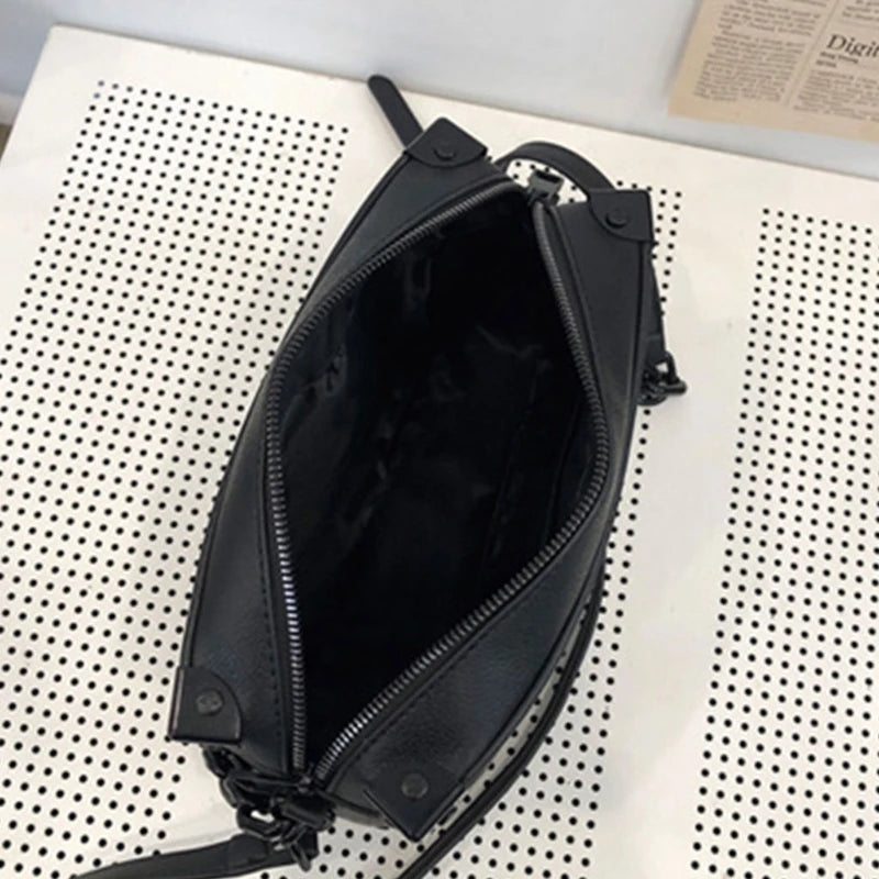 ARISEN™ Crossbody Bag (Black Leather)