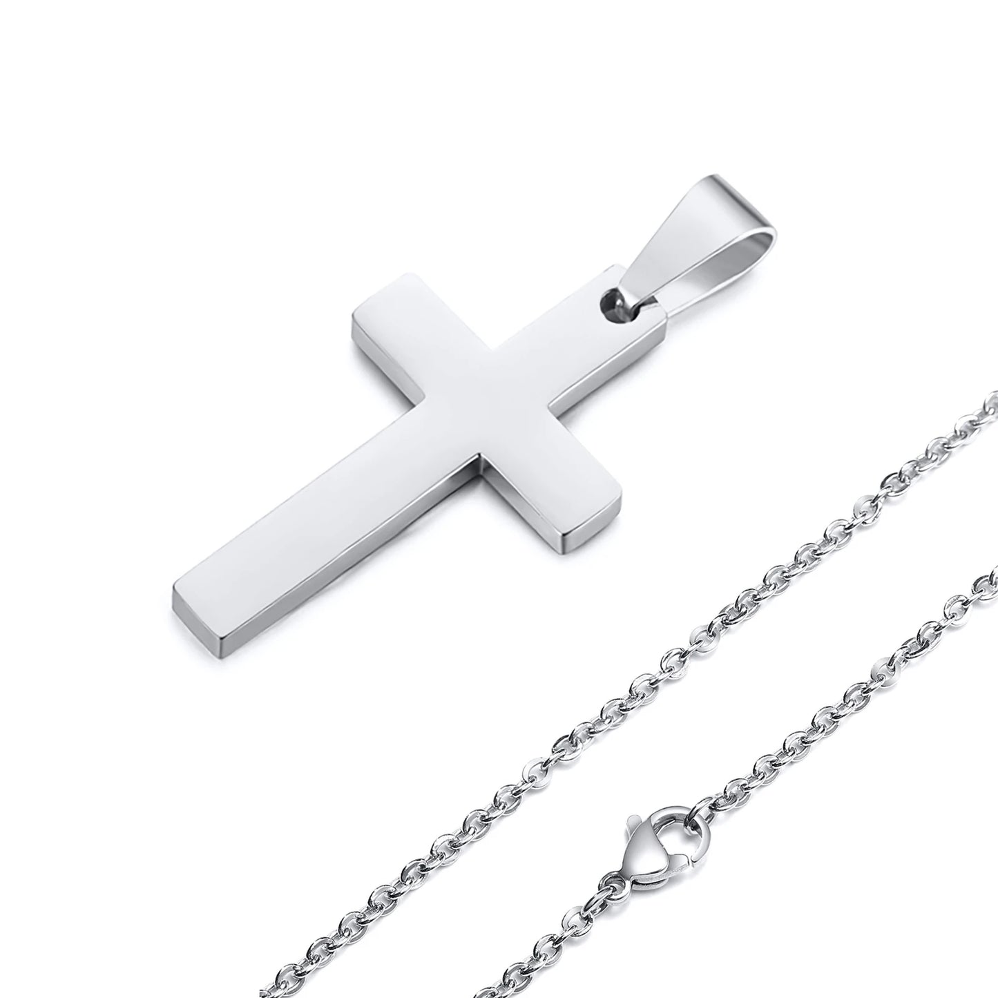ARISEN™ Cross & Chain Set (Silver)