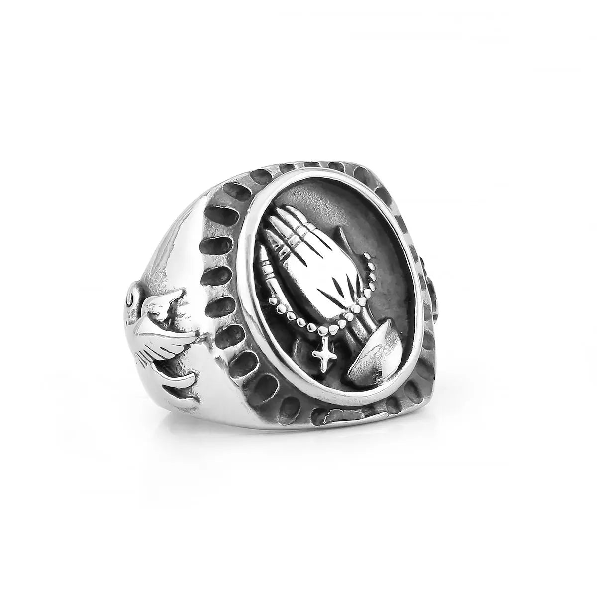ARISEN™ Prayers Up Signet Ring (Silver)