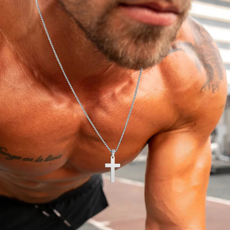 ARISEN™ Cross & Chain Set (Silver)
