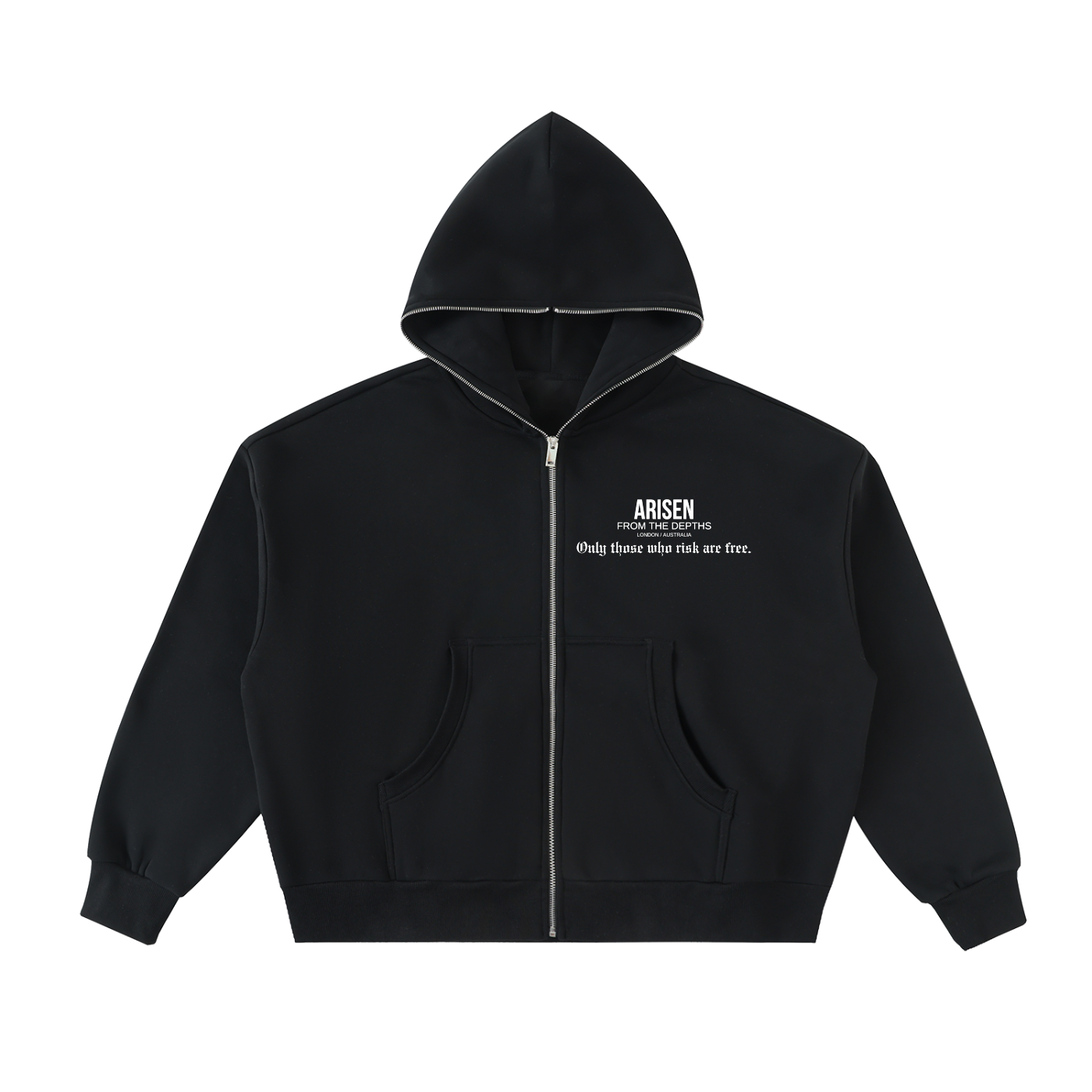 ARISEN™ Fully-Zipped Boxy Hoodie