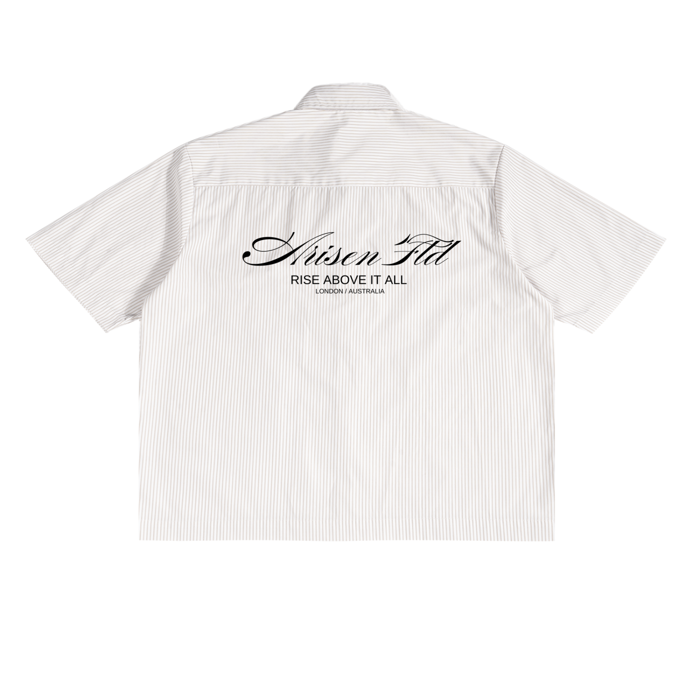 ARISEN™ Striped Boxy Shirt (Pearl White)