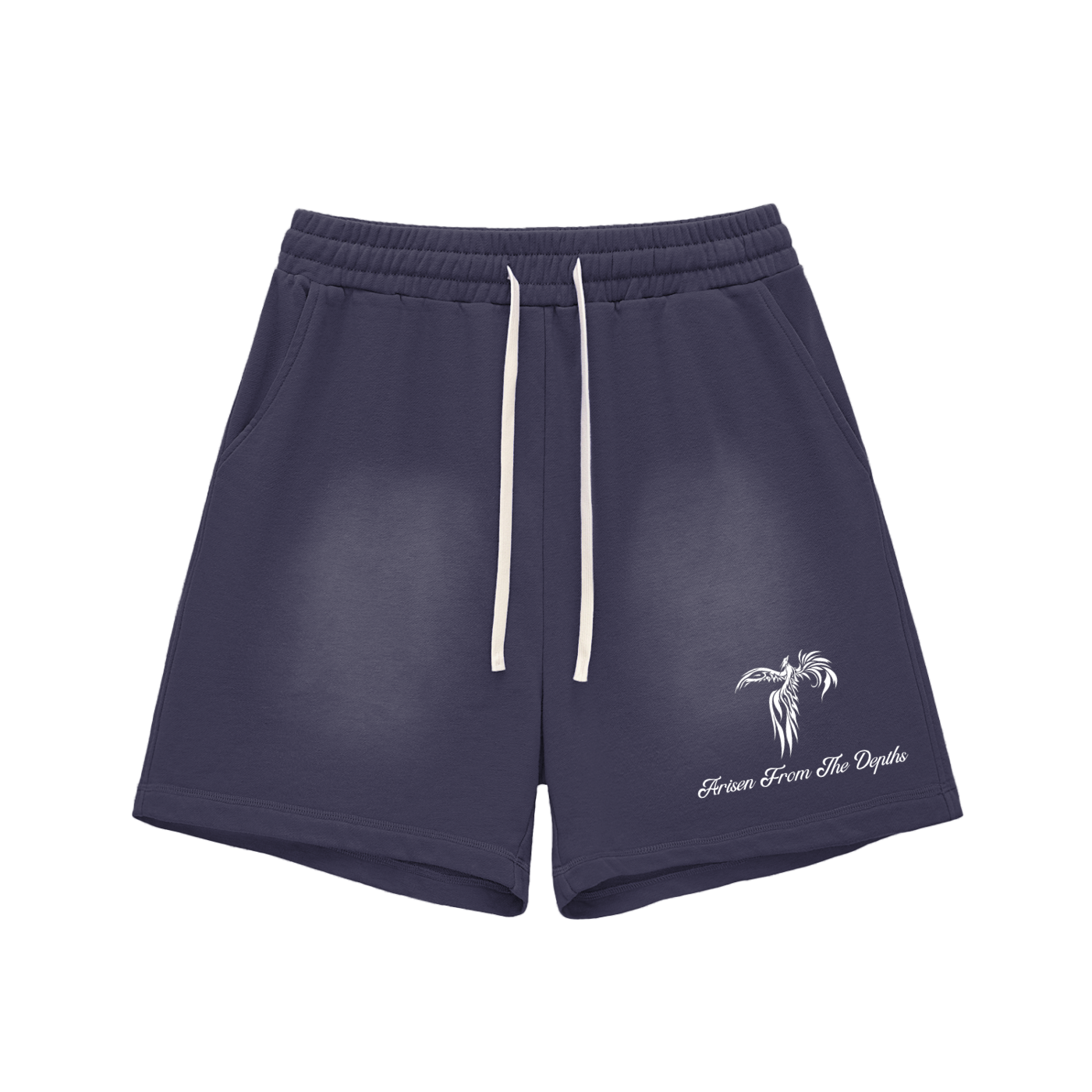 ARISEN™ Faded Edge Cotton Shorts (Onyx Black)