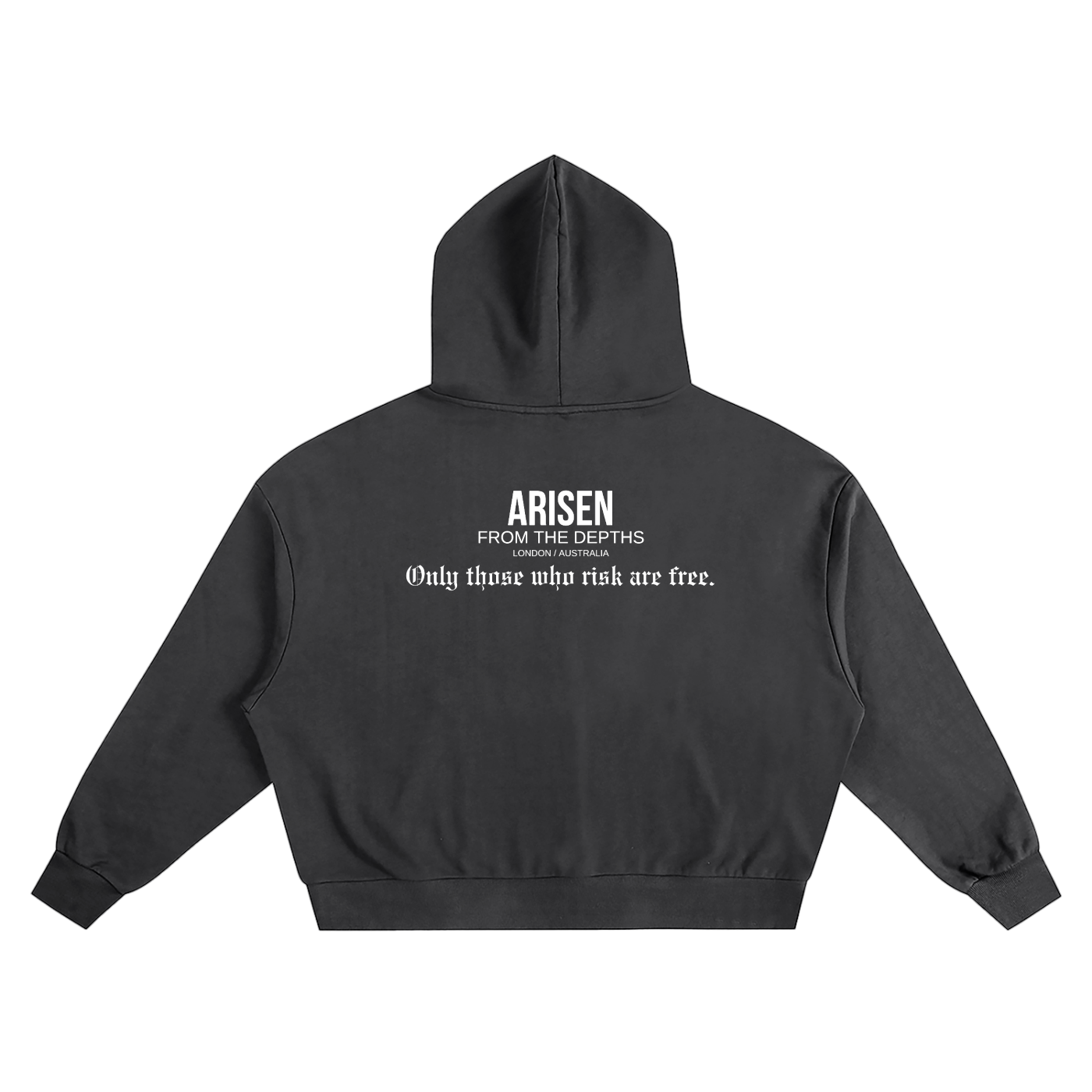 ARISEN™ Boxy Oversized Hoodie (Onyx Black)