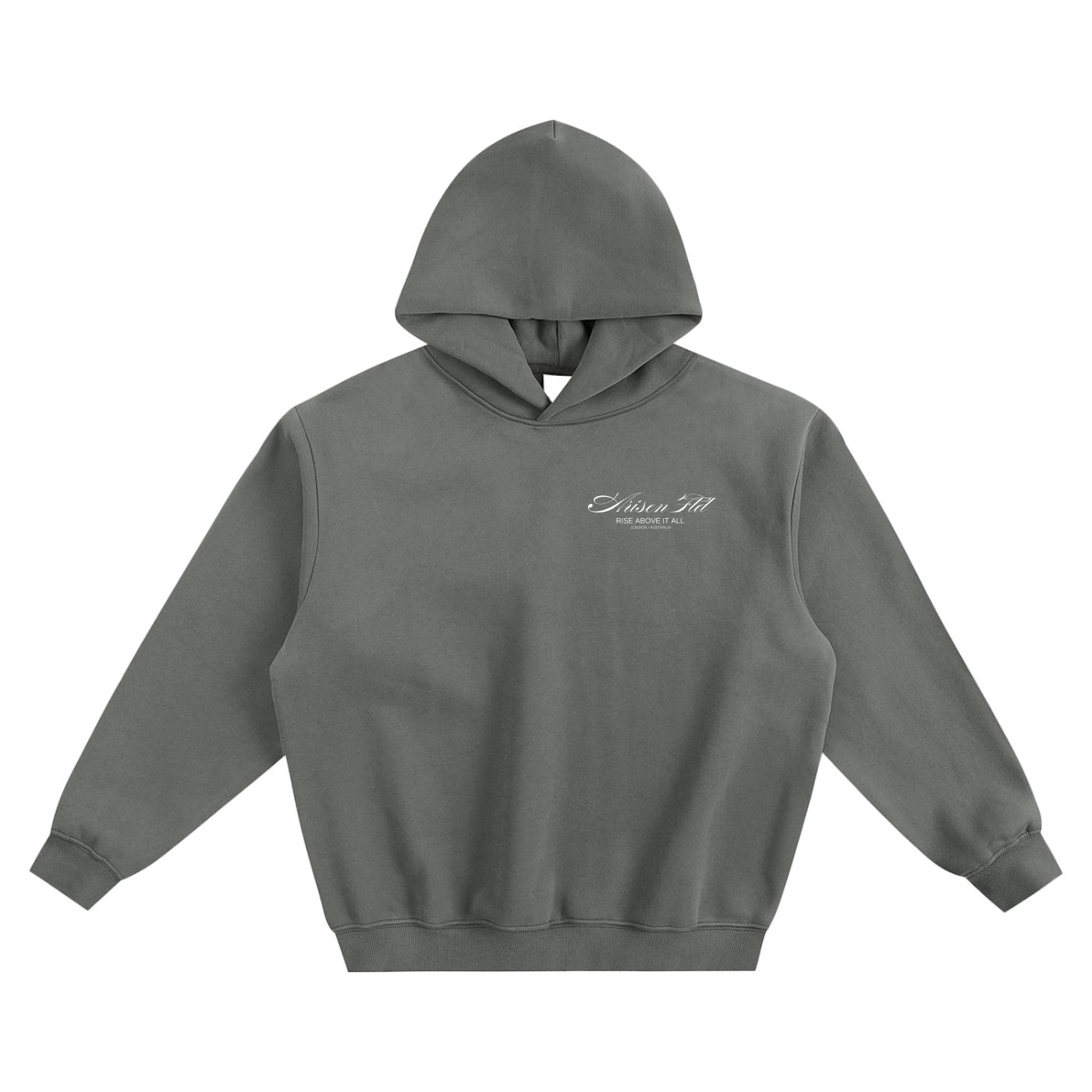 ARISEN™ Fleeced Boxy Hoodie (Onyx Black)