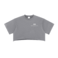 ARISEN™ Snow Washed Raw Edge Crop Top  (Onyx Black)