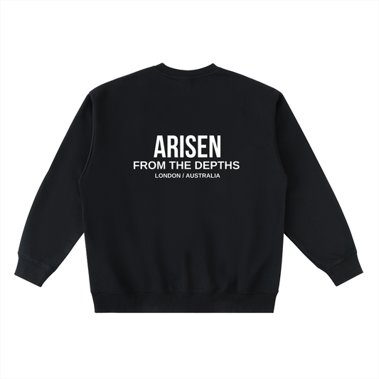 ARISEN™ Crewneck Taped Sweatshirt (Onyx Black)