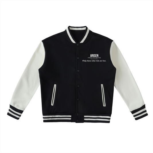 ARISEN™ Two-Tone Fleeced Varsity Jacket