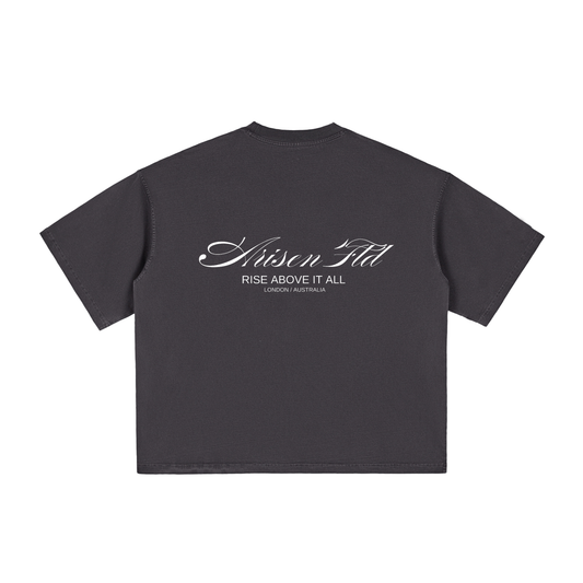 ARISEN™ Vintage Washed Boxy T-Shirt (Onyx Black)
