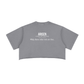 ARISEN™ Snow Washed Raw Edge Crop Top  (Onyx Black)