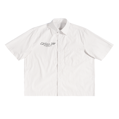ARISEN™ Striped Boxy Shirt (Pearl White)
