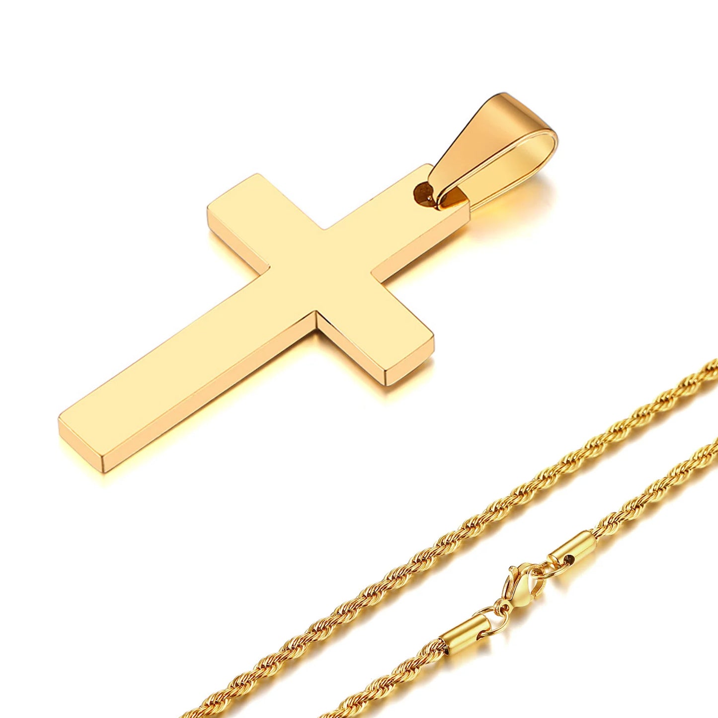 ARISEN™ Cross & Chain Set (Silver)