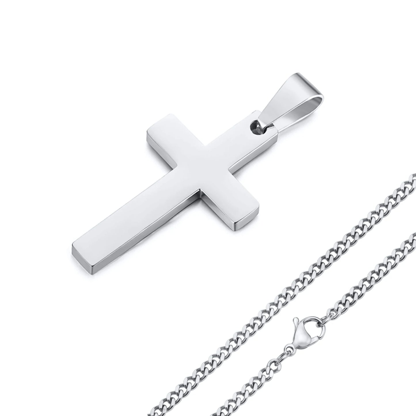 ARISEN™ Cross & Chain Set (Silver)