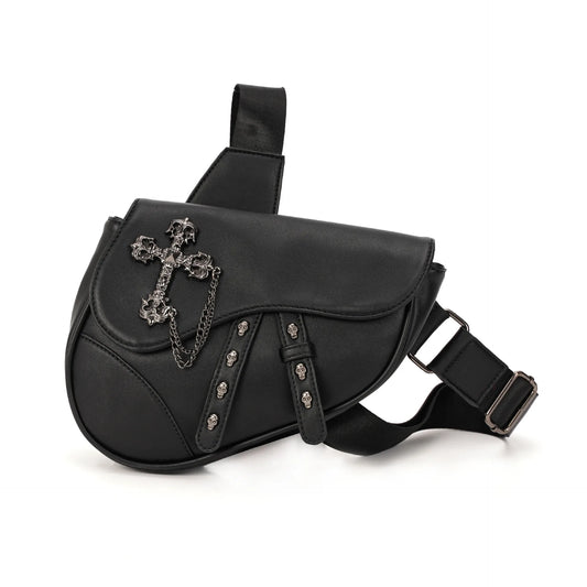 ARISEN™ Leather Saddle Bag (Black)
