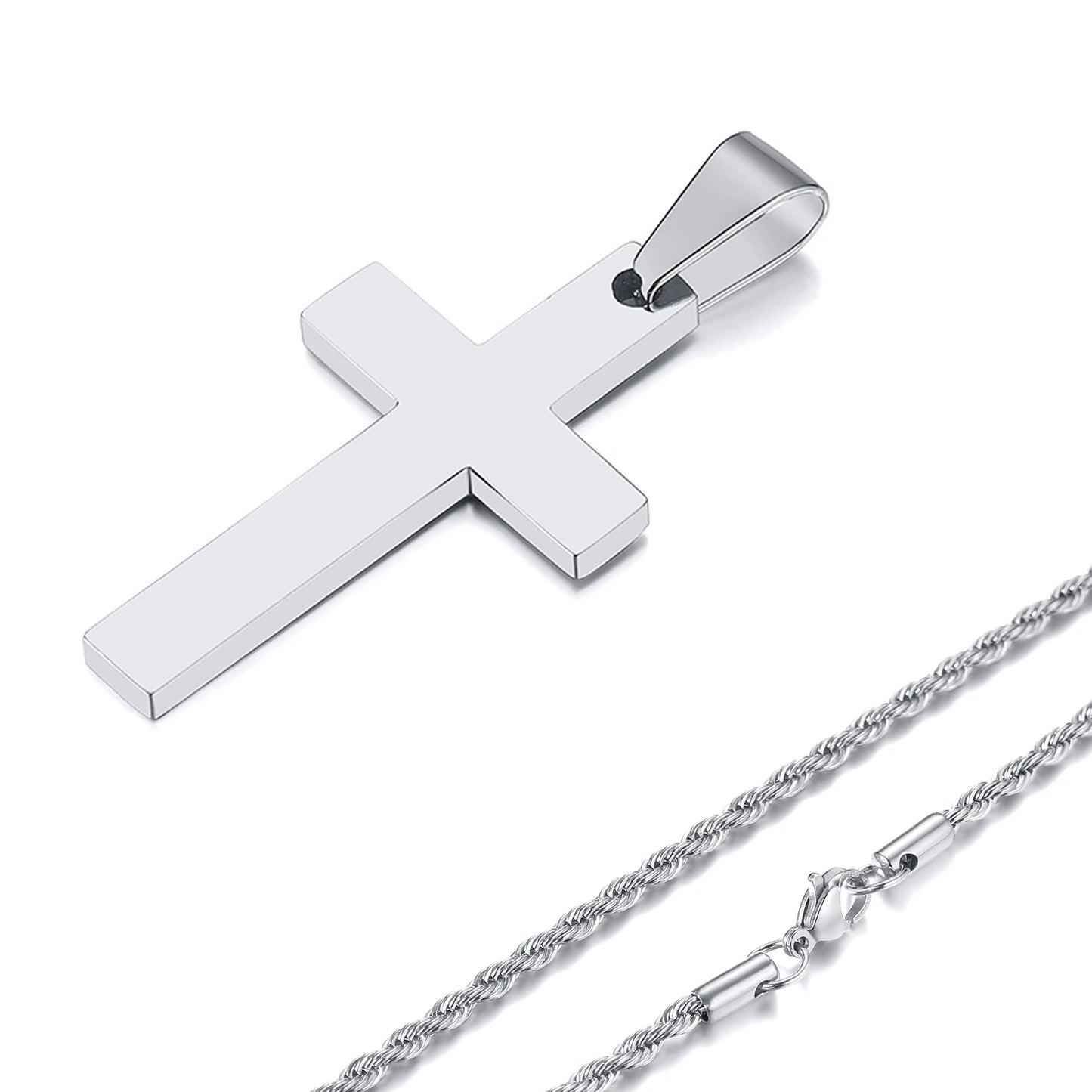 ARISEN™ Cross & Chain Set (Silver)