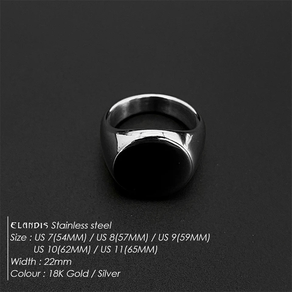 ARISEN™ Smooth Signet Ring (Gold/Silver)