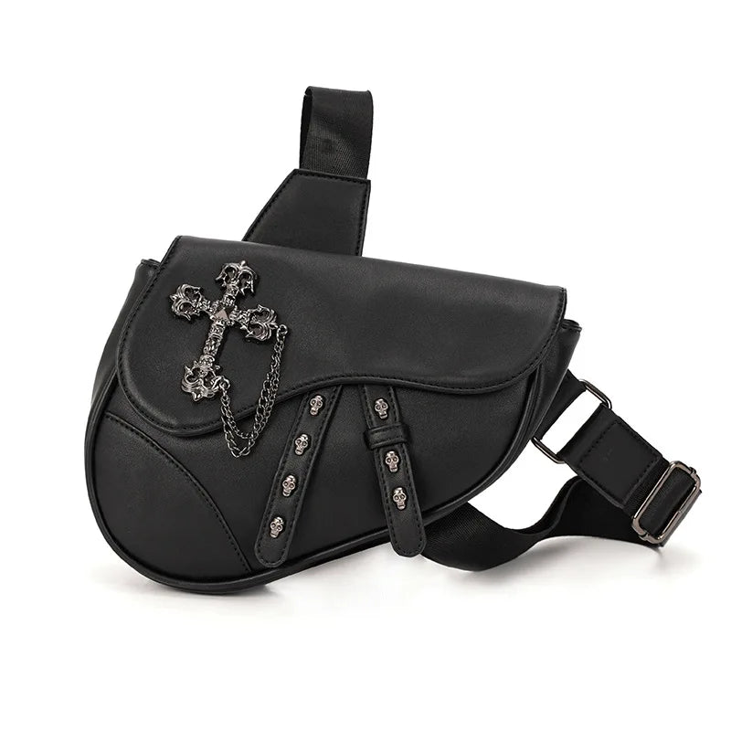 ARISEN™ Leather Saddle Bag (Black)