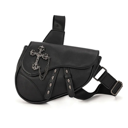 ARISEN™ Leather Saddle Bag (Black)