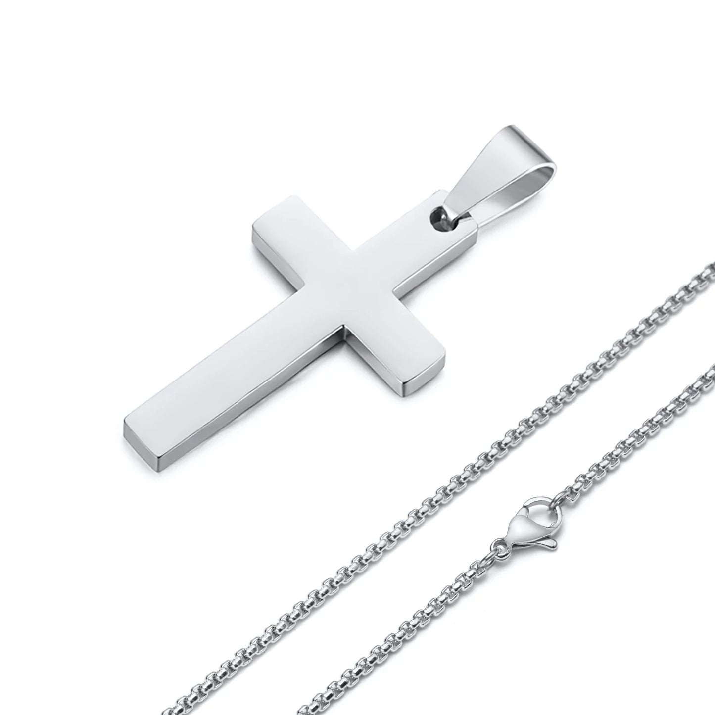 ARISEN™ Cross & Chain Set (Silver)
