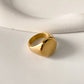 ARISEN™ Smooth Signet Ring (Gold/Silver)