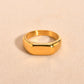 ARISEN™ Thin Signet Ring (Silver/Gold)