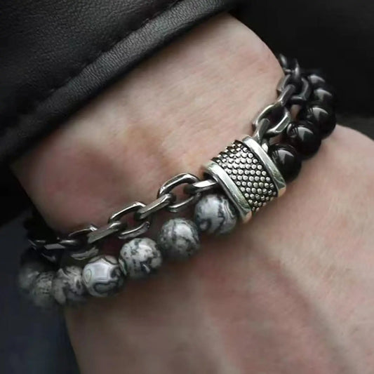 ARISEN™ Chain & Bead Set (Silver)