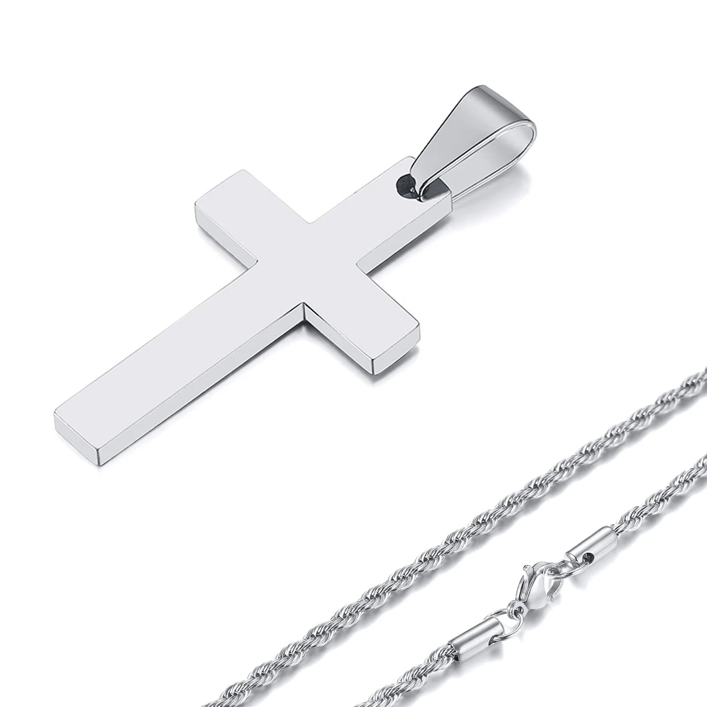 ARISEN™ Cross & Chain Set (Silver)