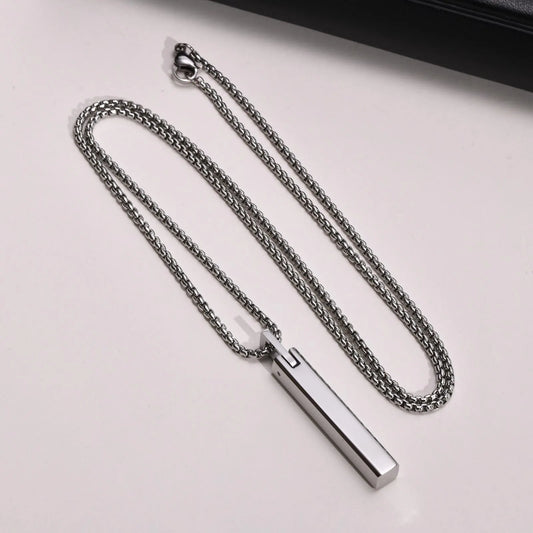 ARISEN™ Vertical Bar Pendant & Chain (Gold/Silver)