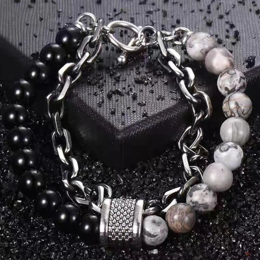 ARISEN™ Chain & Bead Set (Silver)