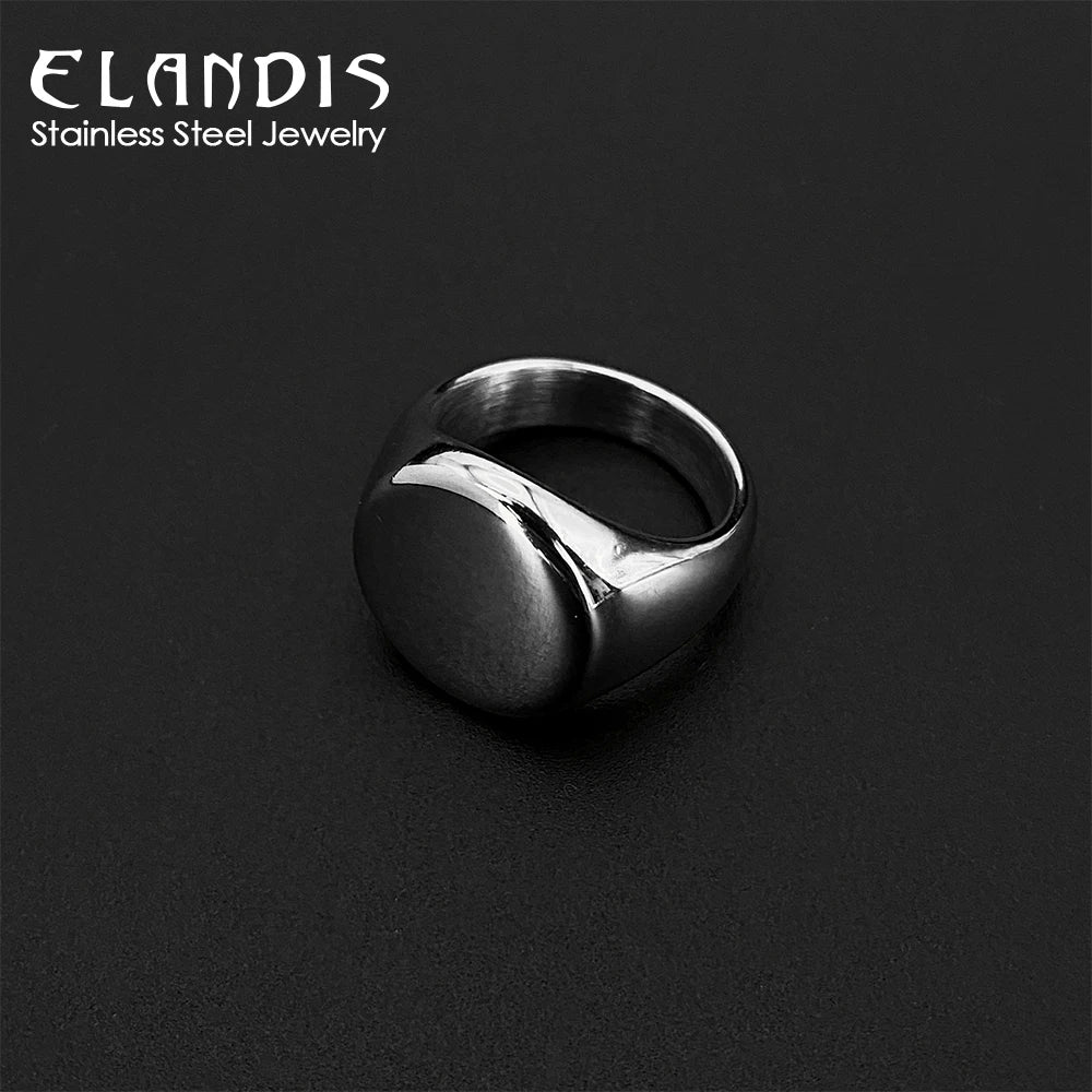 ARISEN™ Smooth Signet Ring (Gold/Silver)