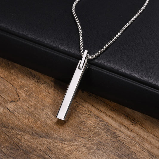 ARISEN™ Vertical Bar Pendant & Chain (Gold/Silver)