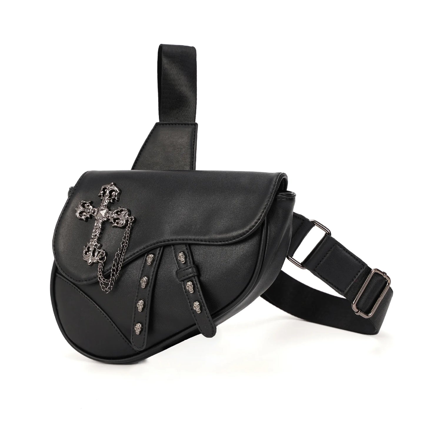 ARISEN™ Leather Saddle Bag (Black)