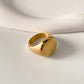 ARISEN™ Smooth Signet Ring (Gold/Silver)