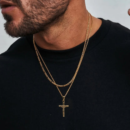 ARISEN™ Crucifix Chain Set (Gold/Silver)