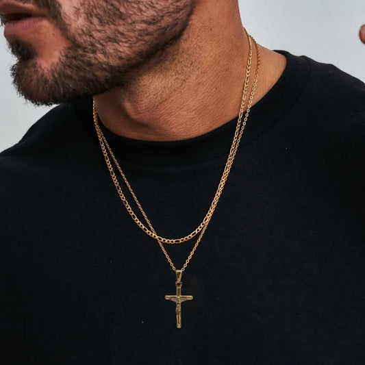 ARISEN™ Crucifix Chain Set (Gold/Silver)