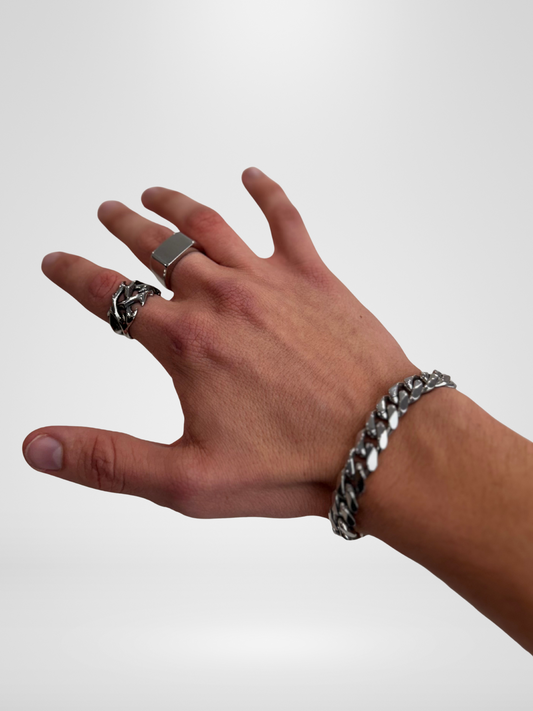 ARISEN™ Chain, Ring & Signet Set (Silver)