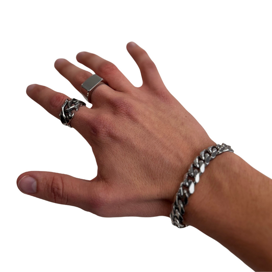 ARISEN™ Chain, Ring & Signet Set (Silver)