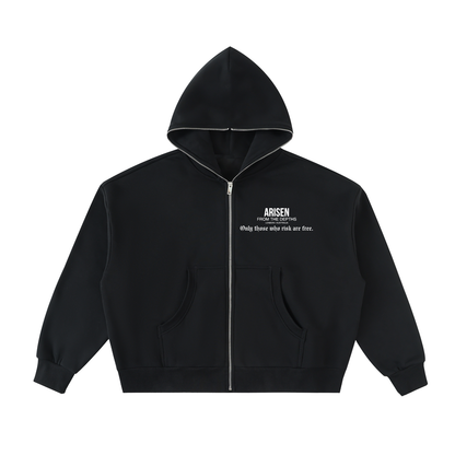 ARISEN™ Fully-Zipped Boxy Hoodie