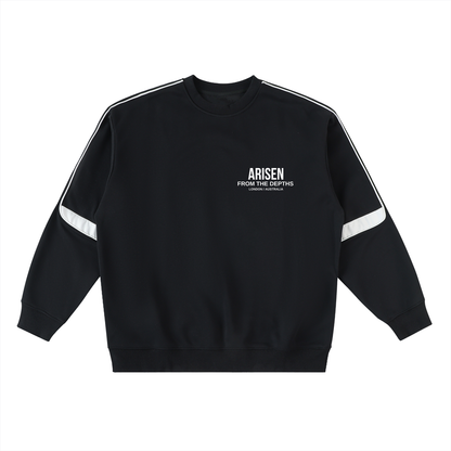 ARISEN™ Crewneck Taped Sweatshirt (Onyx Black)