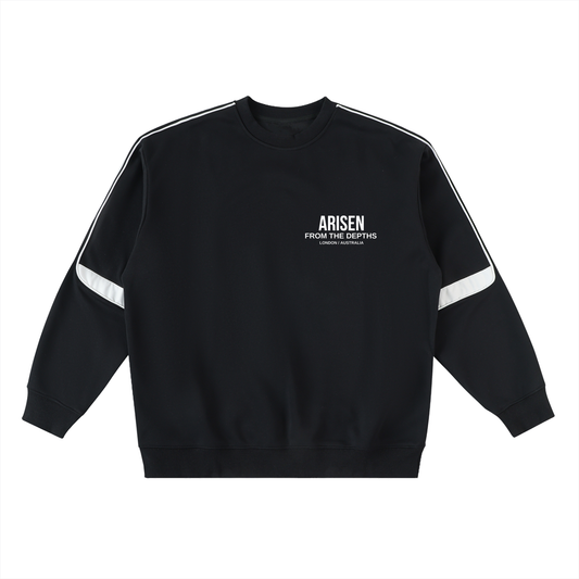 ARISEN™ Crewneck Taped Sweatshirt (Onyx Black)